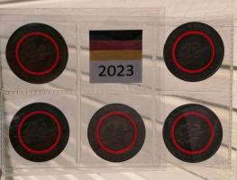 5 x 10 Euro Deutschland 2023 Feuerwehr